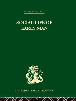 cover image of Social Life of Early Man
